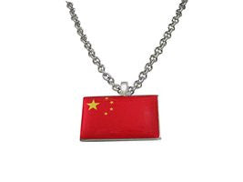 China Flag Pendant Necklace