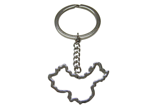 China Map Outline Keychain