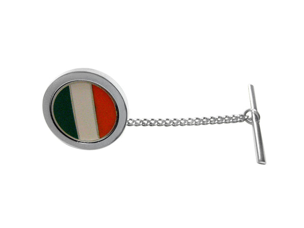 Circle Irish Flag Design Tie Tack