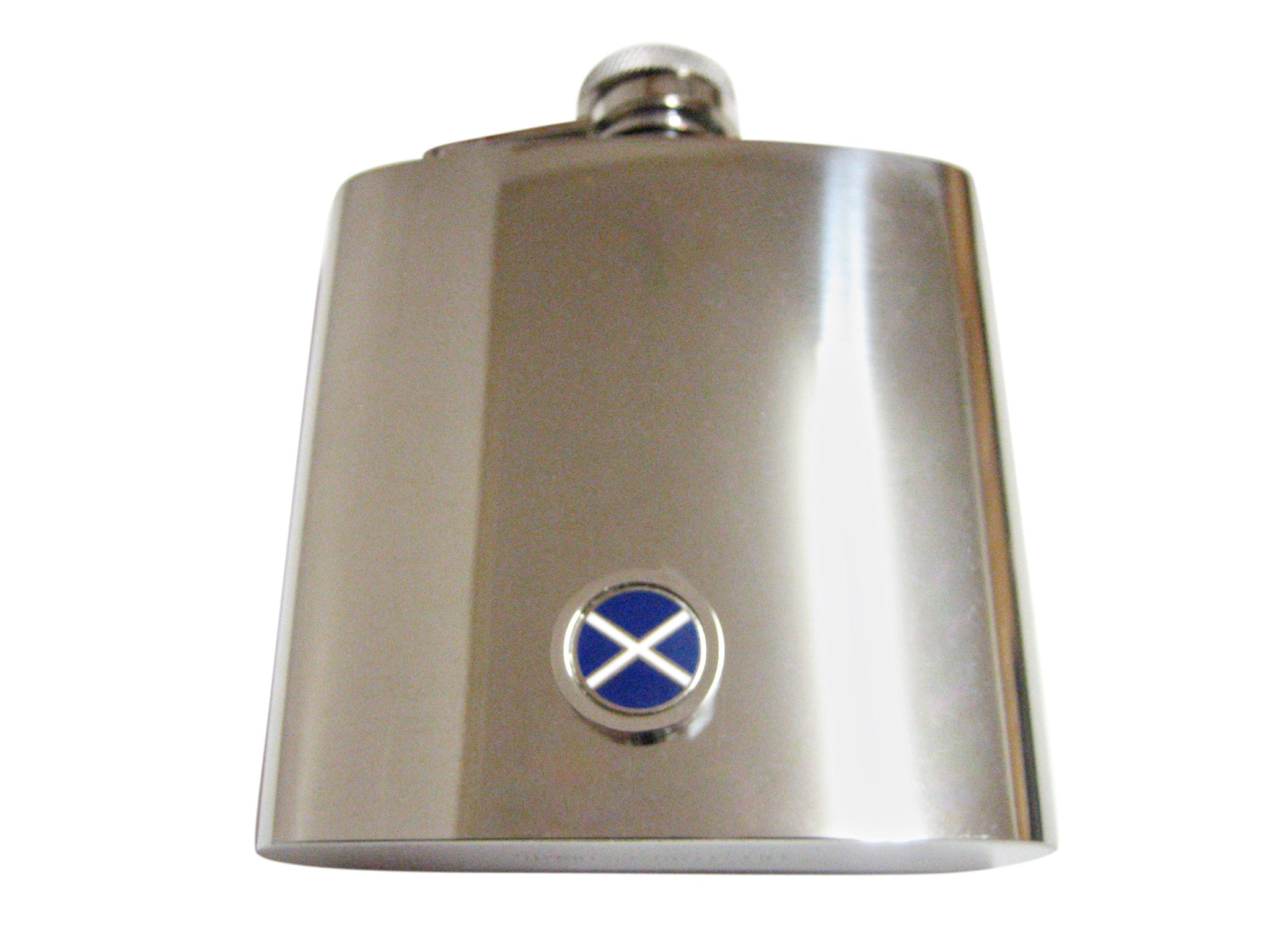 Circle Scottish Flag 6 Oz. Stainless Steel Flask