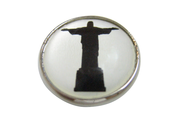 Circular Christ The Redeemer Rio Statue Pendant Magnet