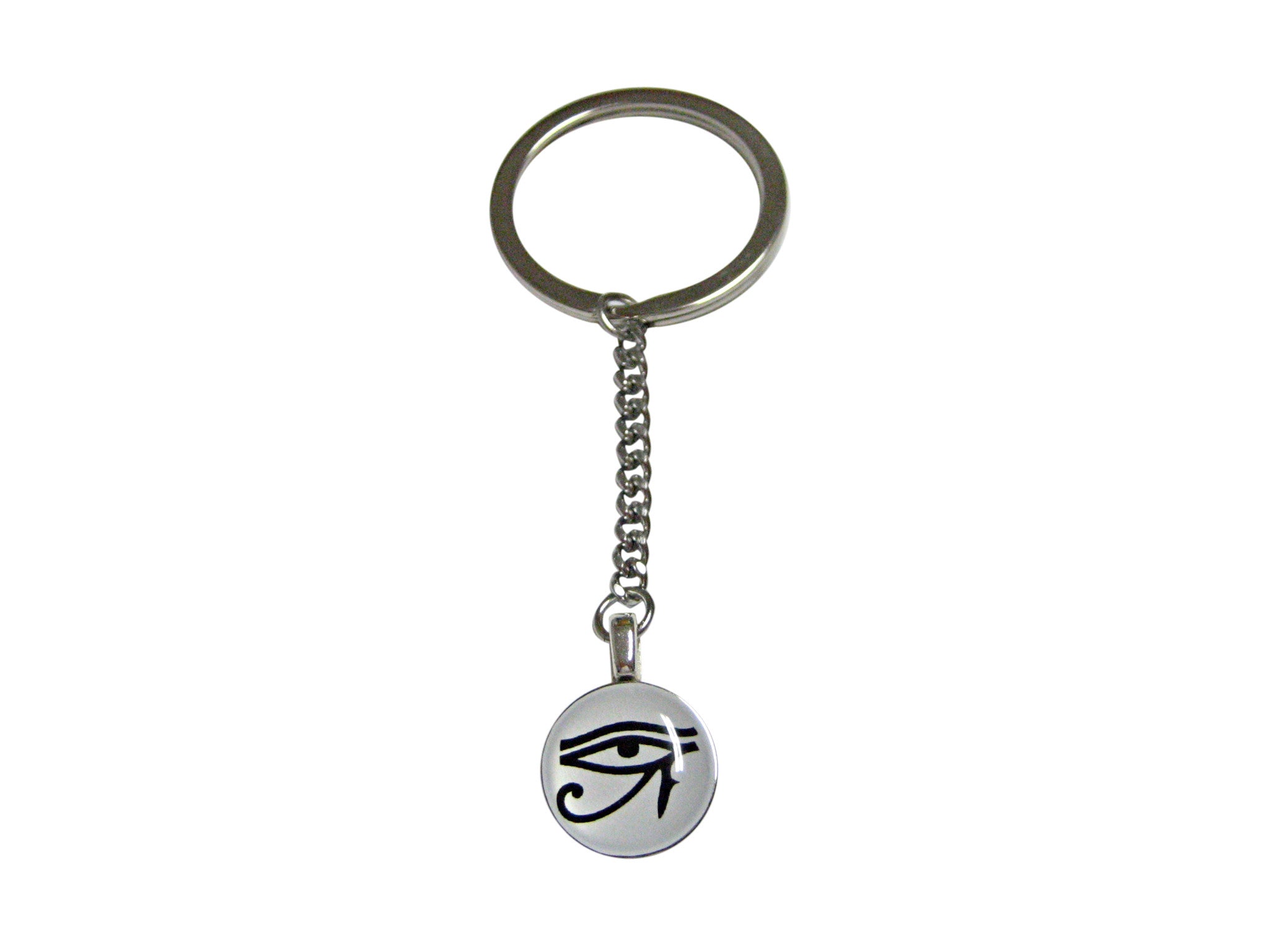 Circular Eye of Horus Pendant Keychain