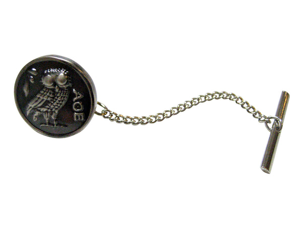 Circular Owl of Athena Tie Tack