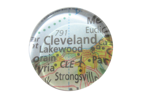 Cleveland Ohio Map Pendant Magnet