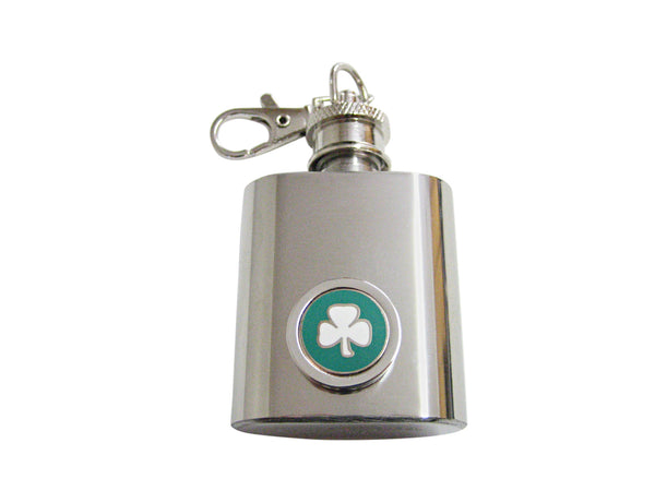 Clover 1 Oz. Stainless Steel Key Chain Flask