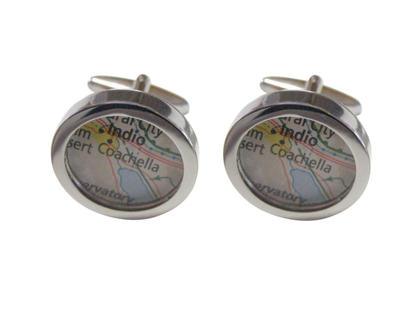 Coachella Festival Map Cufflinks
