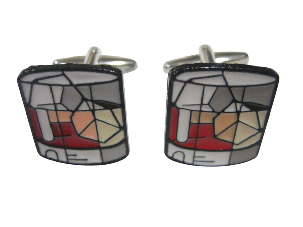 Cocktail Drink On The Rocks Cufflinks