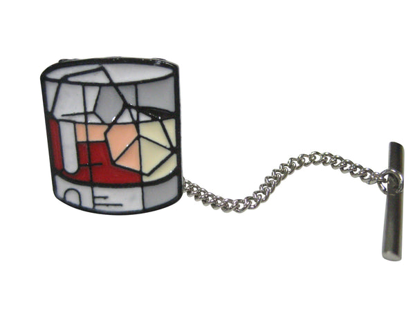 Cocktail Drink On The Rocks Tie Tack