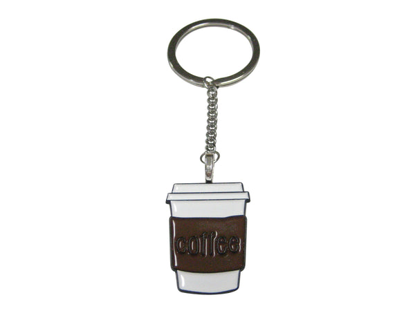 Coffee Cup Pendant Keychain