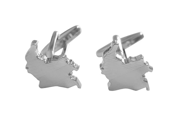 Colombia Map Shape and Flag Design Cufflinks