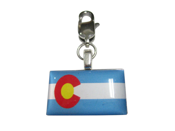 Colorado State Flag Pendant Zipper Pull Charm