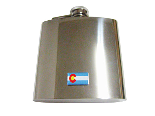 Colorado State Flag Pendant 6oz Flask