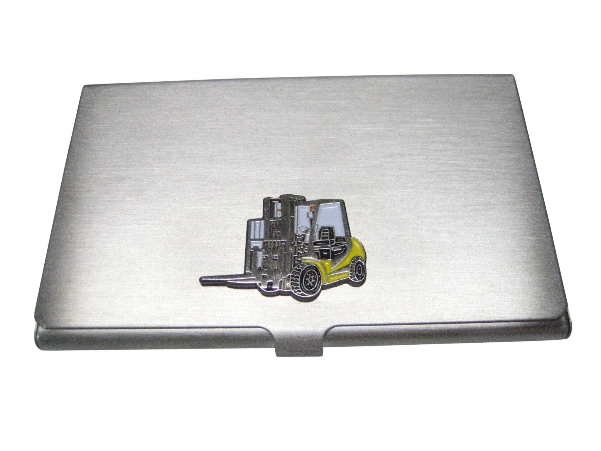 Colored Flat Industrial Warehouse Forklift Business Card Holder