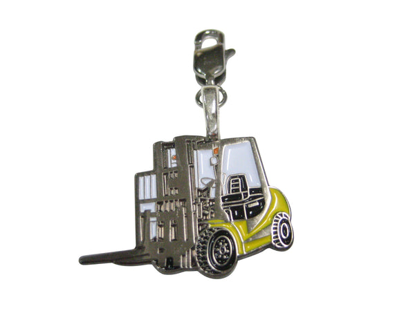Colored Flat Industrial Warehouse Forklift Pendant Zipper Pull Charm