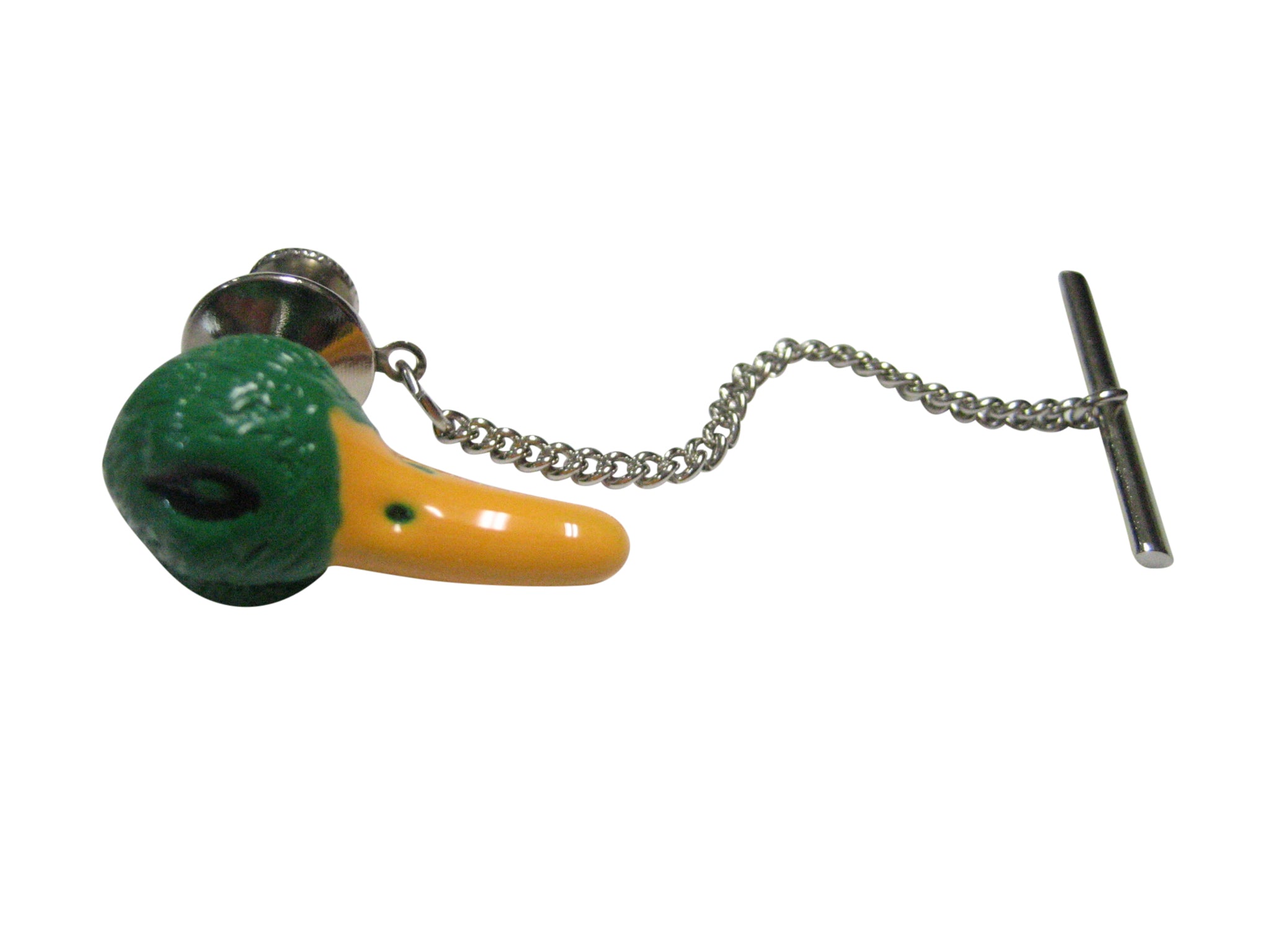 Colored Mallard Duck Head Tie Tack