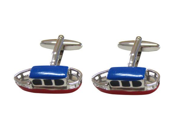 Colored Canal Boat Cufflinks