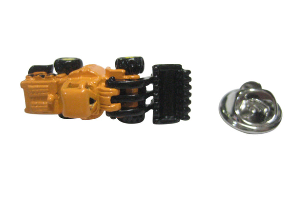 Colored Excavator Heavy Machinery Lapel Pin
