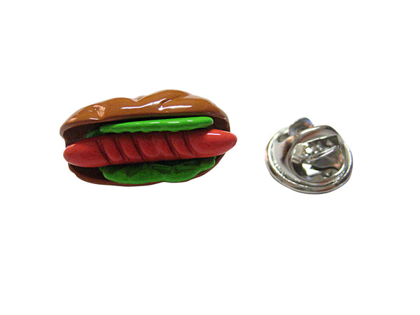 Colored Hot Dog Lapel Pin