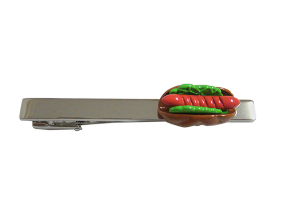 Colored Hot Dog Square Tie Clip