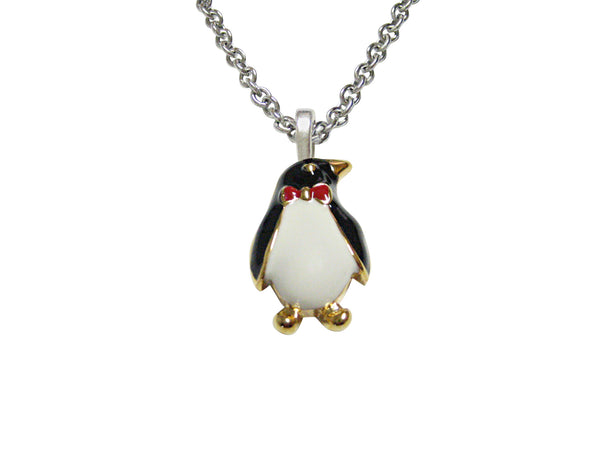 Colored Penguin Bird Pendant Necklace