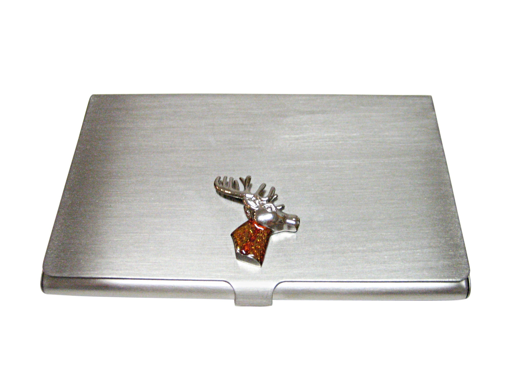 Colored Stag Deer Head Business Card Holder