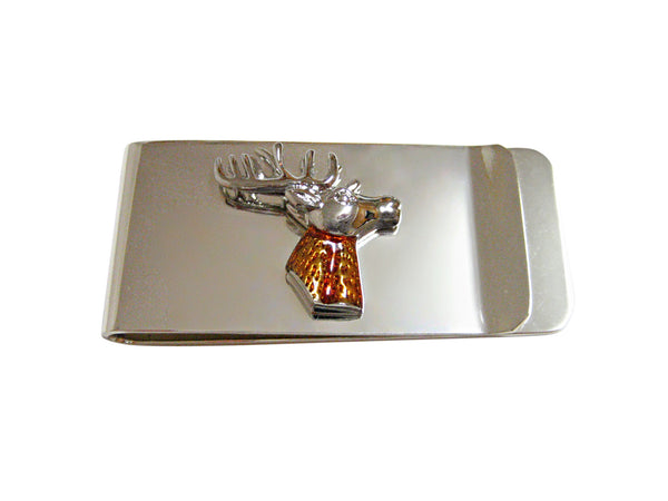 Colored Stag Deer Head Money Clip