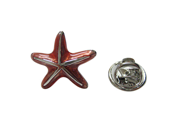 Colored Starfish Pendant Lapel Pin