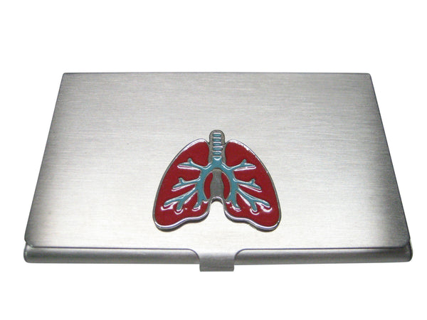 Colorful Anatomical Medical Pulmonary Lung Business Card Holder