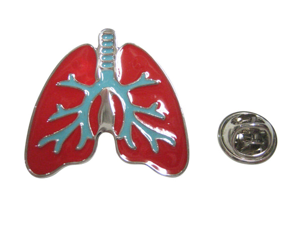 Colorful Anatomical Medical Pulmonary Lung Lapel Pin