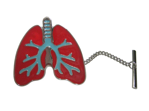 Colorful Anatomical Medical Pulmonary Lung Tie Tack