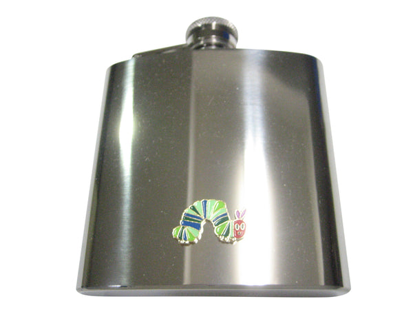Colorful Caterpillar Bug Insect 6oz Flask