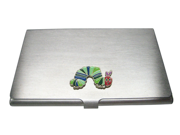 Colorful Caterpillar Bug Insect Business Card Holder