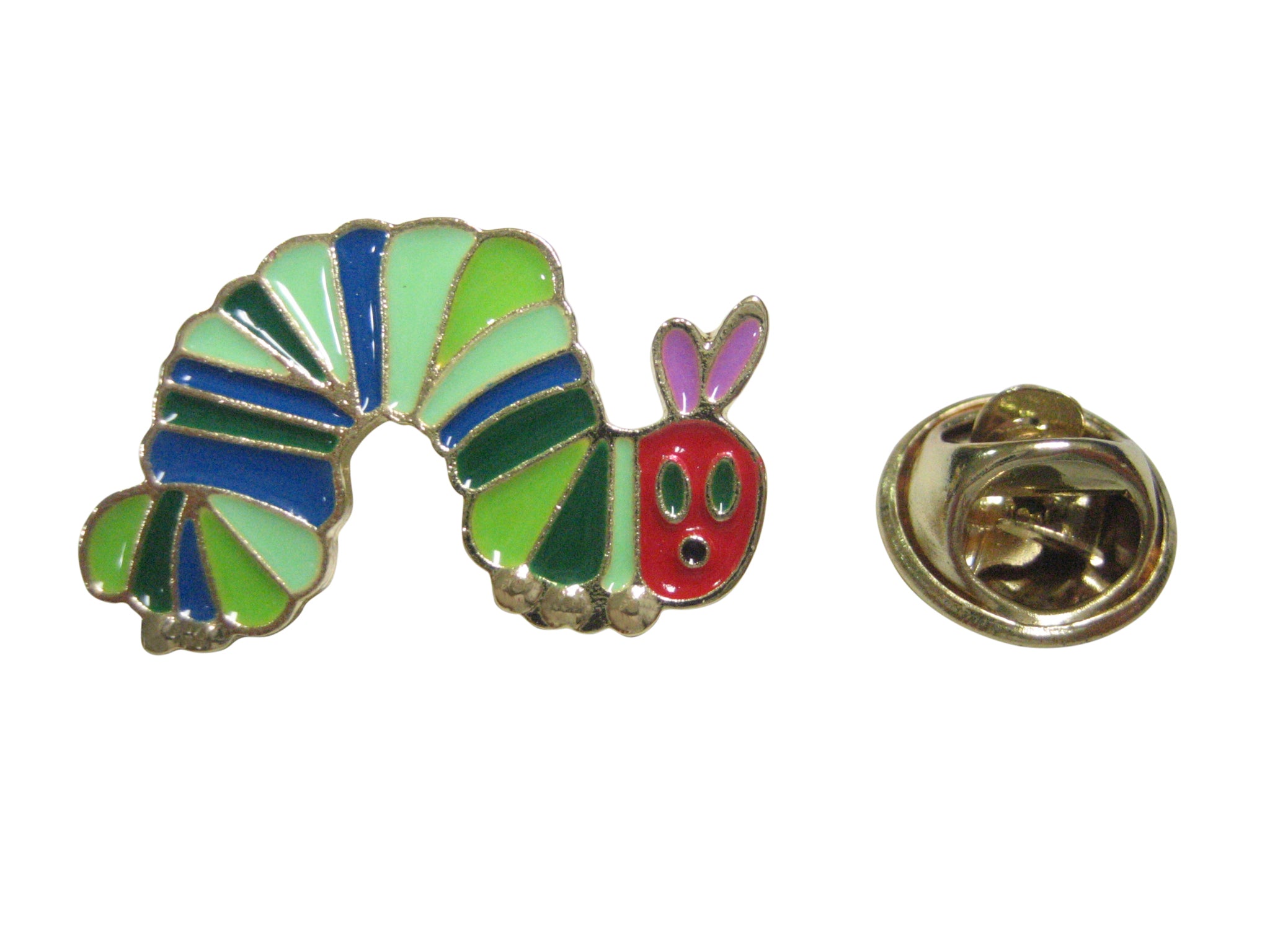 Colorful Caterpillar Bug Insect Lapel Pin