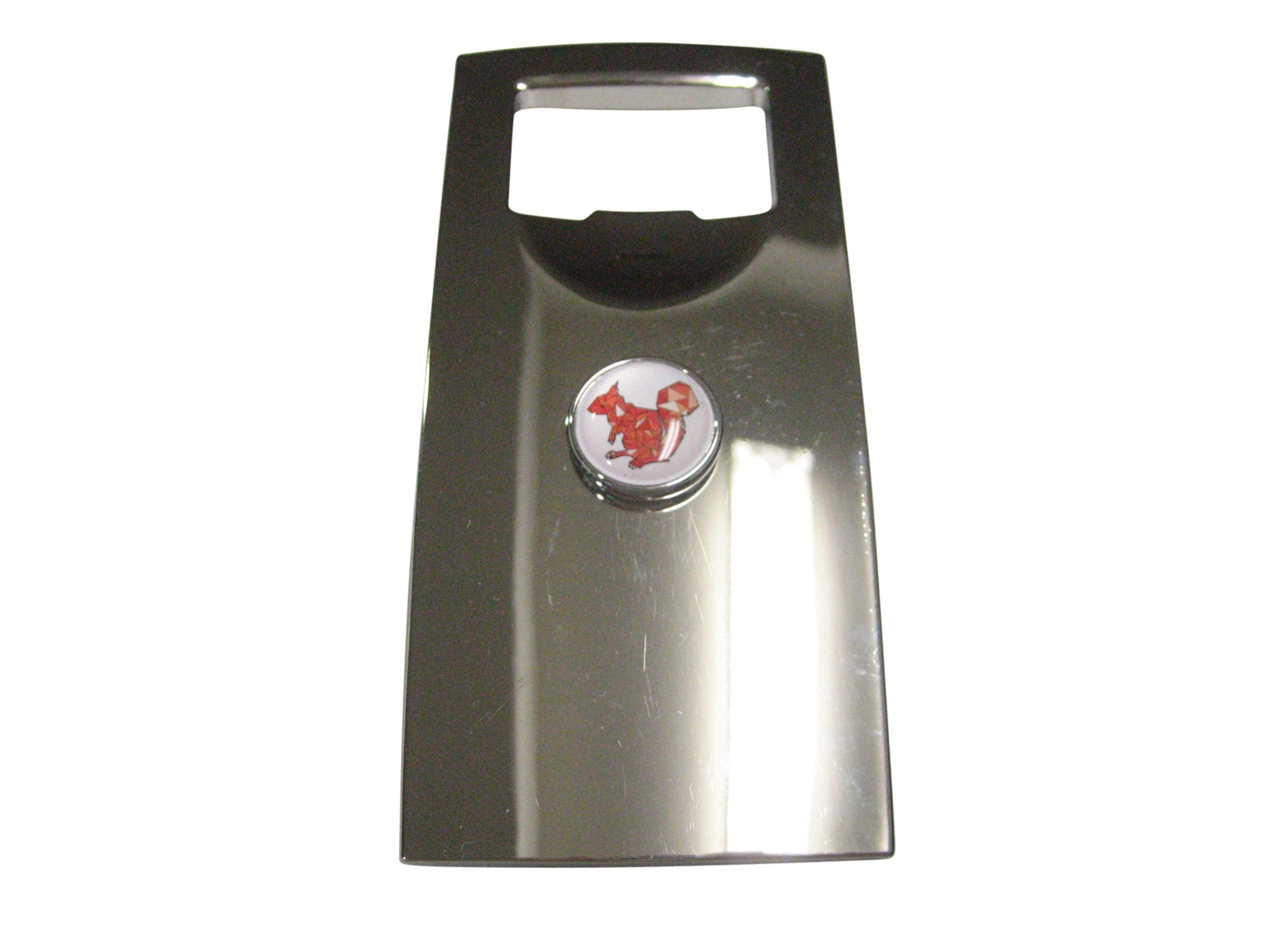 Colorful Circular Geometric Squirrel Chipmunk Bottle Opener