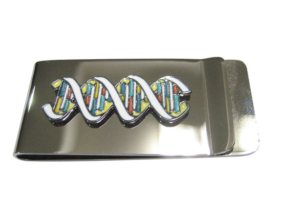 Colorful DNA Deoxyribonucleic Acid Molecule Money Clip