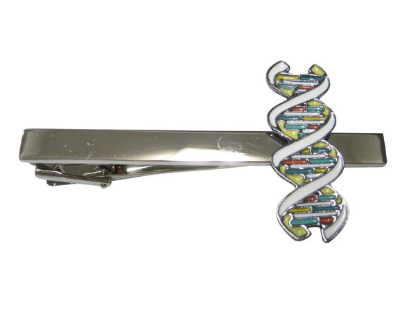 Colorful DNA Deoxyribonucleic Acid Molecule Tie Clip