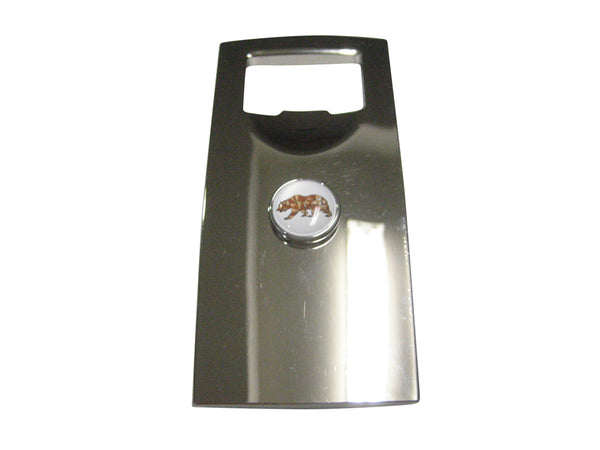 Colorful Geometric Bear Bottle Opener