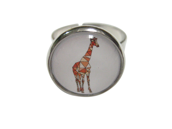 Colorful Geometric Giraffe Adjustable Size Fashion Ring