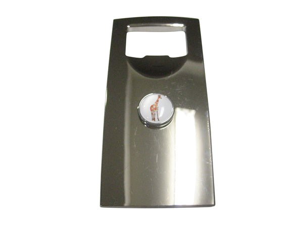 Colorful Geometric Giraffe Bottle Opener