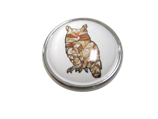 Colorful Geometric Owl Bird Magnet