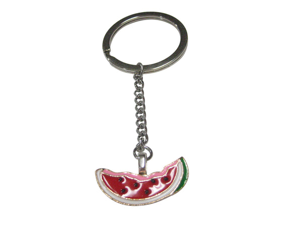 Colorful Half Eaten Watermelon Fruit Pendant Keychain