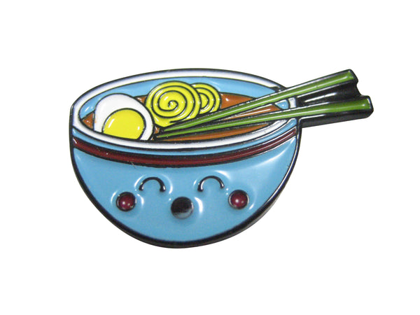Colorful Happy Ramen Noodle Bowl Magnet