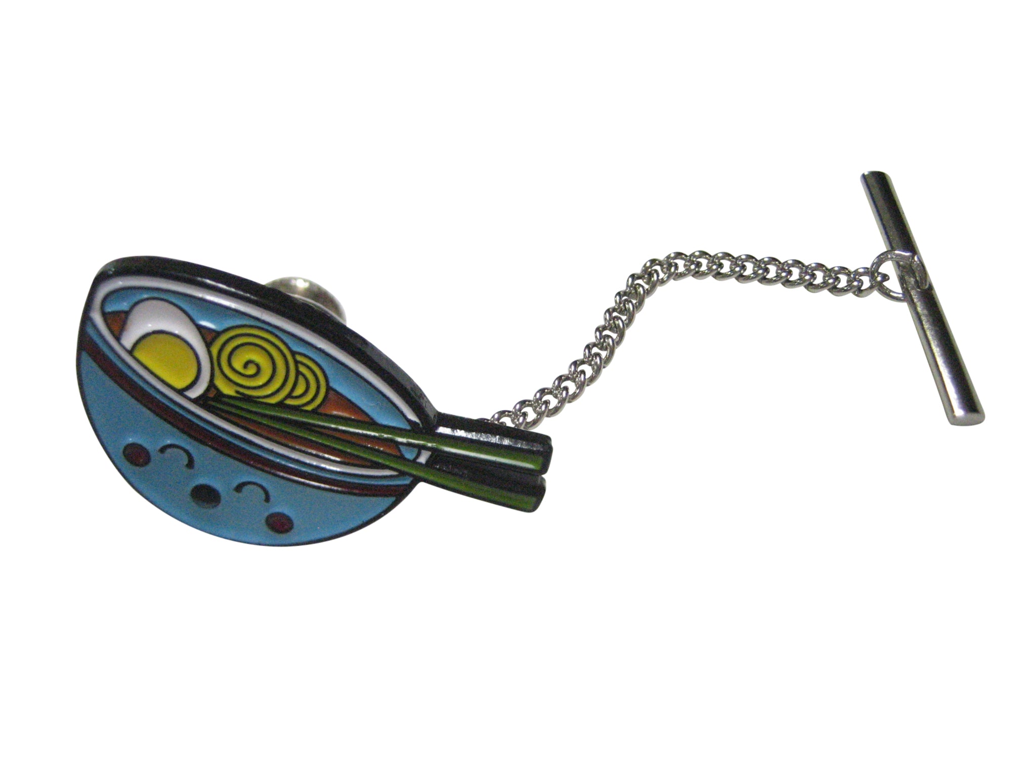 Colorful Happy Ramen Noodle Bowl Tie Tack