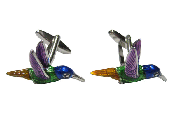Colorful Hummingbird Cufflinks