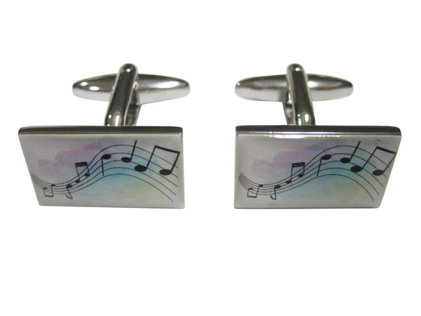 Colorful Music Notes Cufflinks