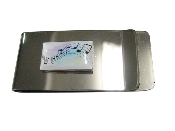 Colorful Music Notes Money Clip