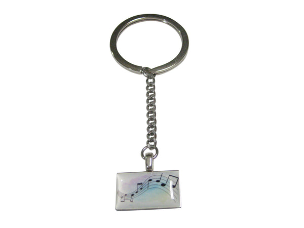 Colorful Music Notes Pendant Keychain