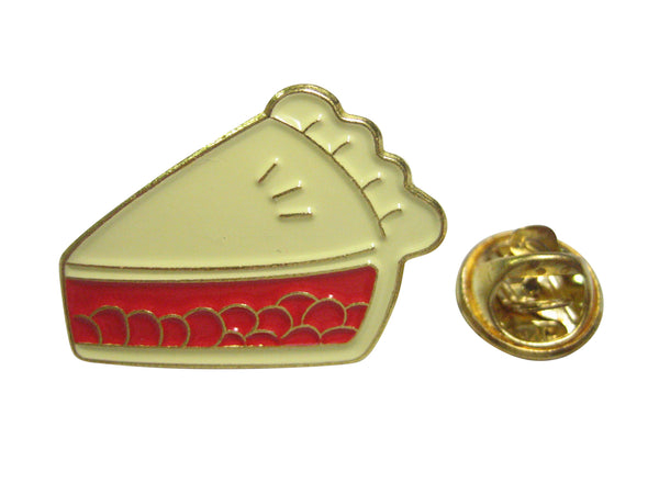 Colorful Pastry Chef Bakery Sliced Fruit Pie Lapel Pin