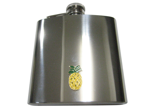 Colorful Pineapple Fruit 6oz Flask