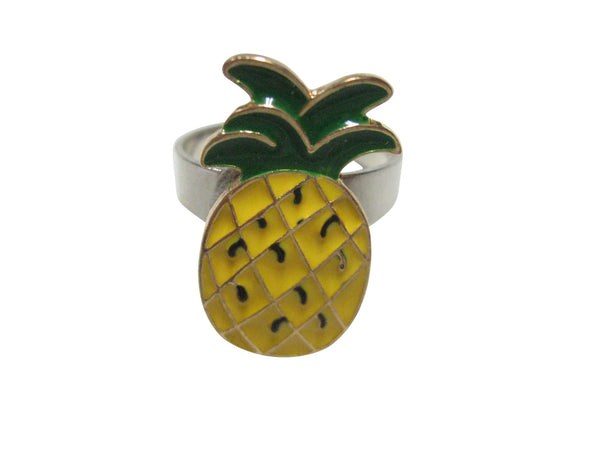 Colorful Pineapple Fruit Adjustable Size Fashion Ring